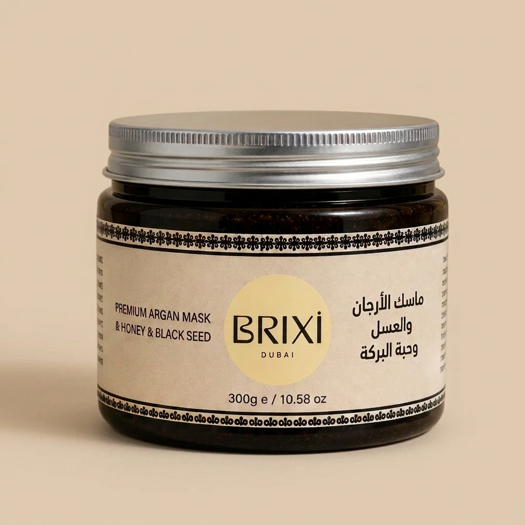 BRIXI Argan Face Mask med neutralare färger